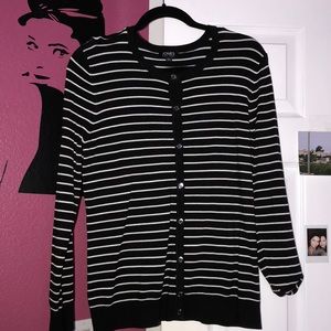 Stripped Cardigan